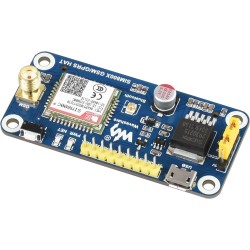Waveshare GSM/GPRS Hat for Raspberry Pi 2B/3B/3B+/Zero/Zero W Jetson Nano Based on SIM800C Send Messages Connect to Wireless Int