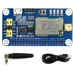 Waveshare SX1262 Lora Hat for Raspberry Pi Spread Spectrum Modulation 868MHz Auto Multi-Level Repeating Supports Wireless Parame