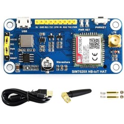 Waveshare NB-IoT Hat for Raspberry Pi and Jetson Nano Based on SIM7020E B1/B3/B5/B8/B20/B28 Bands for Europe Asia Africa Austral