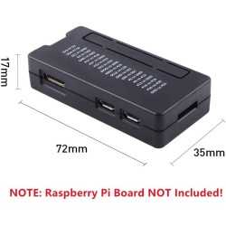 GeeekPi Raspberry Pi Zero 2 W Kit avec Raspberry Pi Zero 2 W Boîtier, Alimentation, Dissipateur, 4 Port USB HUB,en-tête GPIO 20 