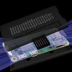GeeekPi Raspberry Pi Zero 2 W Kit avec Raspberry Pi Zero 2 W Boîtier, Alimentation, Dissipateur, 4 Port USB HUB,en-tête GPIO 20 