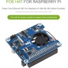 Power Over Ethernet PoE Hat pour Raspberry Pi 4B/3B+, 802.3af/at PoE Network, 5V USB-A&12V Header Outputs, PoE Carte D'extension