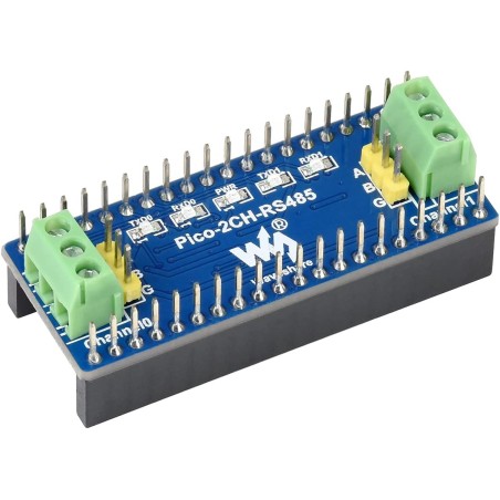 2 Canaux RS485 Module pour Raspberry Pi Pico, Convertisseur UART vers RS485 Intégrant RS485 SP3485 l'émetteur-récepteur, Utilisa