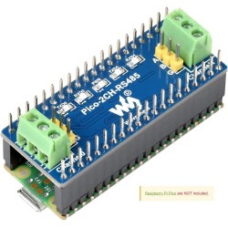 2 Canaux RS485 Module pour Raspberry Pi Pico, Convertisseur UART vers RS485 Intégrant RS485 SP3485 l'émetteur-récepteur, Utilisa