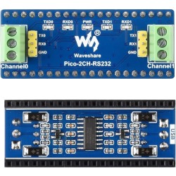 Module RS232 pour Raspberry Pi Pico 2 Canaux UART vers RS232 Convertisseur Série Adaptateur, Intégrant l'émetteur-récepteur RS23