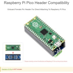 Module RS232 pour Raspberry Pi Pico 2 Canaux UART vers RS232 Convertisseur Série Adaptateur, Intégrant l'émetteur-récepteur RS23