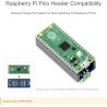 Module RS232 pour Raspberry Pi Pico 2 Canaux UART vers RS232 Convertisseur Série Adaptateur, Intégrant l'émetteur-récepteur RS23