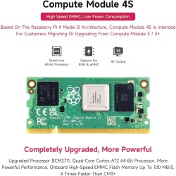 Waveshare Compute Module IO Board with PoE Feature Composite Breakout Board for Developing with Raspberry Pi CM3 / CM3L / CM3+ /