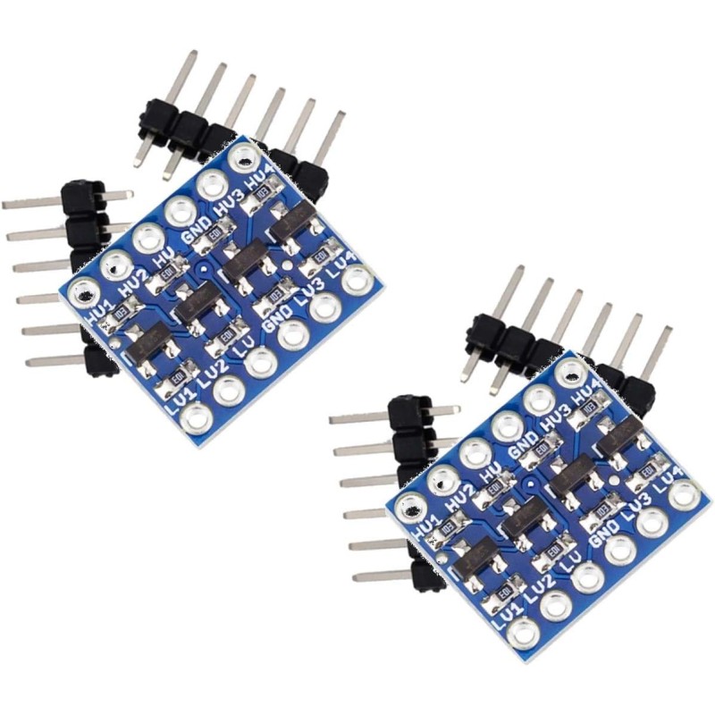 2pcs 4Channel IIC I2C Logic Level Converter Bi-Directional Module 5V to 3.3V for Arduino | 2pcs 4 canaux IIC I2C Niveaux logique