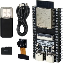 Freenove ESP32-S3 ESP32 S3 CAM Board, Dual-Core 32-bit 240 MHz Microcontroller, Onboard Camera Wireless, Python C Code, Example 