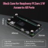 GeeekPi pour Raspberry Pi Zero / Zero W, Kit de démarrage avec acrylique Raspberry Pi Zero Case, En-tête GPIO 20 broches, Câble 