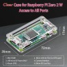 GeeekPi pour Raspberry Pi Zero / Zero W, Kit de démarrage avec acrylique Raspberry Pi Zero Case, En-tête GPIO 20 broches, Câble 