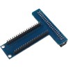 ZDE Carte d'extension RPi GPIO Breakout + Câble Ruban Plat 40 Broches + Planche à Pain Compatible avec Raspberry Pi 5 4B 3B+ 3B 