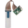ZDE Carte d'extension RPi GPIO Breakout + Câble Ruban Plat 40 Broches + Planche à Pain Compatible avec Raspberry Pi 5 4B 3B+ 3B 