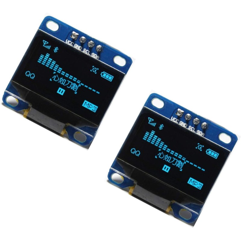 2pcs OLED 128X64 Display OLED LCD LED Display Module I2C IIC SPI Serial | 2pcs 2.4cm SSD1306 I2C IIC SPI Série 12864 - Écran LCD