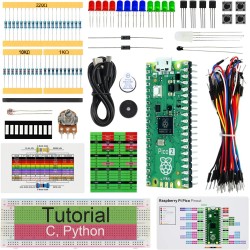 Freenove Basic Starter Kit for Raspberry Pi Pico 2 (Included), Dual Arm Cortex-M33 and Dual Hazard3 RISC-V Microcontroller, 386-