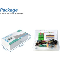 Freenove Basic Starter Kit for Raspberry Pi Pico 2 (Included), Dual Arm Cortex-M33 and Dual Hazard3 RISC-V Microcontroller, 386-