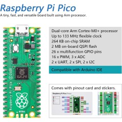 Freenove Basic Starter Kit for Raspberry Pi Pico (Included), Dual-Core Arm Cortex-M0+ Microcontroller, 386-Page Detailed Tutoria