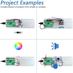Freenove Basic Starter Kit for Raspberry Pi Pico (Included), Dual-Core Arm Cortex-M0+ Microcontroller, 386-Page Detailed Tutoria