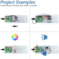 Freenove Basic Starter Kit for Raspberry Pi Pico W (Included), Dual-Core Arm Cortex-M0+ Microcontroller, 386-Page Detailed Tutor