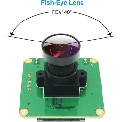 innomaker Module Caméra Global Shutter pour Raspberry Pi avec Capteur Mono IMX296-1,58MP (1456x1088) 60fps, Déclencheur Externe 
