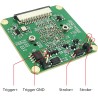 innomaker Module Caméra Global Shutter pour Raspberry Pi avec Capteur Mono IMX296-1,58MP (1456x1088) 60fps, Déclencheur Externe 