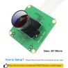 innomaker Module Caméra Global Shutter pour Raspberry Pi avec Capteur Mono IMX296-1,58MP (1456x1088) 60fps, Déclencheur Externe 