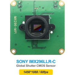 innomaker Module Caméra Global Shutter pour Raspberry Pi avec Capteur Mono IMX296-1,58MP (1456x1088) 60fps, Déclencheur Externe 
