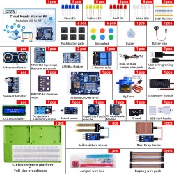 GeeekPi UNO R4 WiFi Ultimate Starter Kit, with Original UNO R4 WiFi, Smart IoT & Basic Sensor Projects with Tutorials, Compatibl