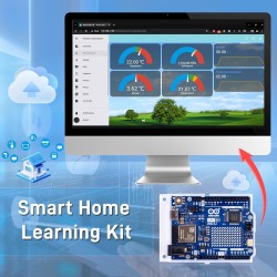 GeeekPi UNO R4 WiFi Ultimate Starter Kit, with Original UNO R4 WiFi, Smart IoT & Basic Sensor Projects with Tutorials, Compatibl