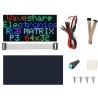 Waveshare RGB Full-Color LED Matrix Panel 64×32 Pixels Display Screen 3mm Pitch Digital LED Module Adjustable Brightness Support