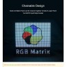 Waveshare RGB Full-Color LED Matrix Panel 64×32 Pixels Display Screen 3mm Pitch Digital LED Module Adjustable Brightness Support