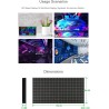 Waveshare RGB Full-Color LED Matrix Panel 64×32 Pixels Display Screen 3mm Pitch Digital LED Module Adjustable Brightness Support