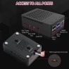 GeeekPi pour Raspberry Pi 4 4 Go Starter Kit | Alimentation 18W | Boîtier ABS | Carte mémoire de 64 Go | 2 Câbles 4k Micro HDMI 