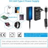 GeeekPi pour Raspberry Pi 4 4 Go Starter Kit | Alimentation 18W | Boîtier ABS | Carte mémoire de 64 Go | 2 Câbles 4k Micro HDMI 