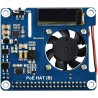 Waveshare Power Over Ethernet Hat for Raspberry Pi 3B+/4B, 802.3af-Compliant with OLED for Real-Time Monitoring Temperature, IP,