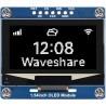 Waveshare 1.54inch oled display module(blanc display color), 128 x 64 resolution, spi / i2c communication, compatible with raspb