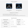 Waveshare 1.54inch oled display module(blanc display color), 128 x 64 resolution, spi / i2c communication, compatible with raspb