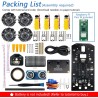 Freenove Mecanum Wheel Car Kit for Raspberry Pi Pico W (Included) (Compatible with Arduino IDE), Dot Matrix Expressions, Obstacl