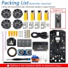 Freenove Mecanum Wheel Car Kit for Raspberry Pi Pico (Not Included) (Compatible with Arduino IDE), Dot Matrix Expressions, Obsta