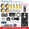 Freenove 4WD Car Kit for Raspberry Pi Pico (Not Included) (Compatible with Arduino IDE), Dot Matrix Expressions, Obstacle Avoida
