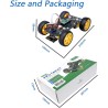 Freenove 4WD Car Kit for Raspberry Pi Pico (Included) (Compatible with Arduino IDE), Dot Matrix Expressions, Obstacle Avoidance,