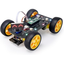 Freenove 4WD Car Kit for Raspberry Pi Pico W (Included) (Compatible with Arduino IDE), Dot Matrix Expressions, Obstacle Avoidanc