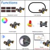 Freenove 4WD Car Kit for Raspberry Pi Pico W (Included) (Compatible with Arduino IDE), Dot Matrix Expressions, Obstacle Avoidanc