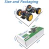 Freenove 4WD Car Kit for Raspberry Pi Pico W (Included) (Compatible with Arduino IDE), Dot Matrix Expressions, Obstacle Avoidanc