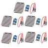 Hailege 5pcs LM393 Gouttes de pluie Capteur Météo Moniteur d’humidité Capteur Module de sensibilité à l’humidité Plaque nickelée