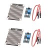 Hailege 5pcs LM393 Gouttes de pluie Capteur Météo Moniteur d’humidité Capteur Module de sensibilité à l’humidité Plaque nickelée