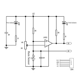 Hailege 5pcs LM393 Gouttes de pluie Capteur Météo Moniteur d’humidité Capteur Module de sensibilité à l’humidité Plaque nickelée