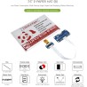 Waveshare 7.5inch e-paper display hat (b) module 800x480 resolution 3.3v e-ink electronic screen spi interface red noir white th