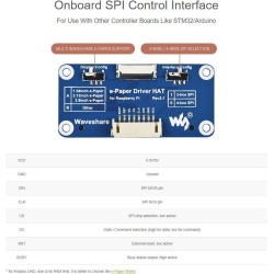 Waveshare 7.5inch e-paper display hat (b) module 800x480 resolution 3.3v e-ink electronic screen spi interface red noir white th